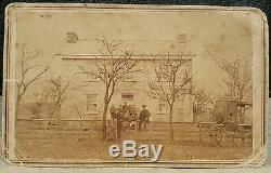 Scarce Gettysburg CIVIL War Codori House Pickett's Charge Robert E Lee CDV Photo