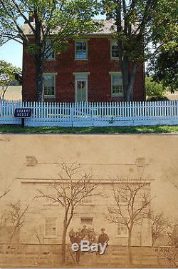 Scarce Gettysburg CIVIL War Codori House Pickett's Charge Robert E Lee CDV Photo