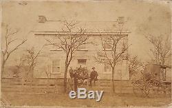 Scarce Gettysburg CIVIL War Codori House Pickett's Charge Robert E Lee CDV Photo