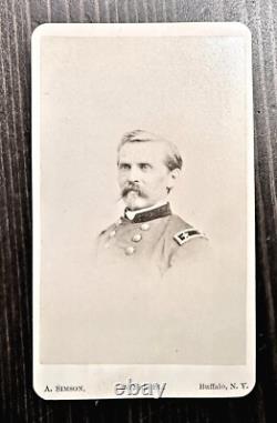 SIGNED & Unpublished CDV Civil War Union General William P Carlin 1860s Soldier