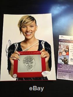 Scarlett Johansson Signed Photo Black Widow Avengers Civil War JSA psa