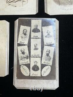 Set Of 5 Original Civil War Confederate Generals Carte De Visites Lot 1