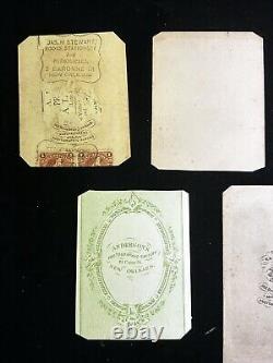 Set Of 5 Original Civil War Confederate Generals Carte De Visites Lot 1
