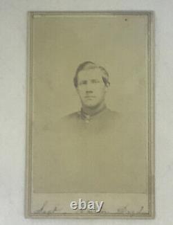 Signed Civil War CDV Captain Carlton Dryden, Poweshiek & Jackson Burlington Iowa