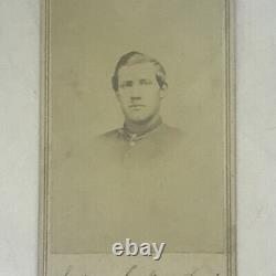 Signed Civil War CDV Captain Carlton Dryden, Poweshiek & Jackson Burlington Iowa