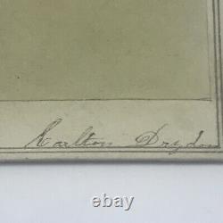 Signed Civil War CDV Captain Carlton Dryden, Poweshiek & Jackson Burlington Iowa