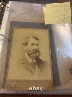 Signed Photo Charles Henry CH HOWARD Maine Civil War Union General w Genealogy