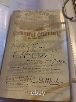 Signed Photo Charles Henry CH HOWARD Maine Civil War Union General w Genealogy