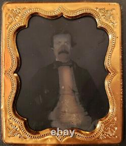 Sixth Plate Tintype of Civil War Soldier in Greatcoat Grouping (Eight Images)