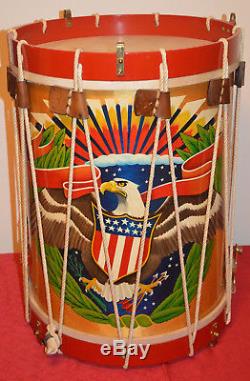Soistman Grand Army of the Republic Rope Tuned Civil War Snare Drum 17x21 Mint
