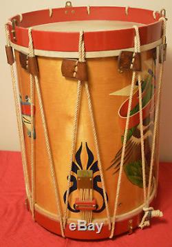 Soistman Grand Army of the Republic Rope Tuned Civil War Snare Drum 17x21 Mint