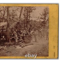 Stereoview of Civil War Army of the Potomac Stirring the Pot By Anthony Union