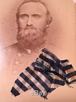 Stonewall Jackson Large Muffler Scarf Worn 1861-1863 Civil War Confederate Photo
