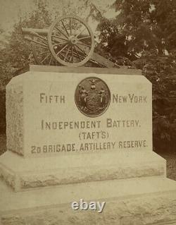 TIPTON GETTYSBURG Large IMPERIAL CABINET CARD 5th NEW YORK CIVIL WAR PHOTOGRAPH