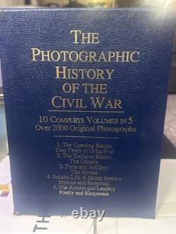 The Photographic History Of The Civil War 5 Volume Set with Slip Case