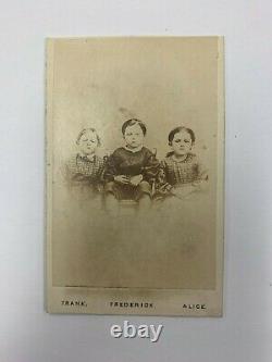 The REAL Children of the Battlefield Benefit Backmark CDV Gettysburg Civil War