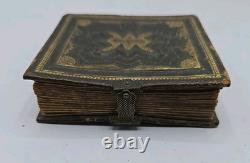 Tin Type Photo Album Civil War Era. 66 Photos 1860s Gem Miniature Bsk