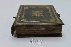 Tin Type Photo Album Civil War Era. 66 Photos 1860s Gem Miniature Bsk