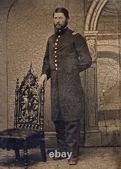Tintype- Civil War Union Officer- Unknown but has a familiar face