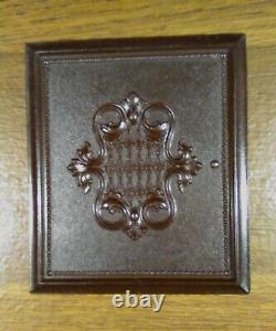 Tintype Of Civil War Soldier In Uniform In Brown Embossed Full Thermoplastic