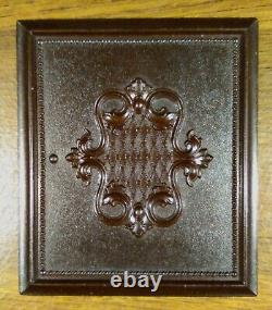 Tintype Of Civil War Soldier In Uniform In Brown Embossed Full Thermoplastic