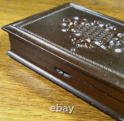 Tintype Of Civil War Soldier In Uniform In Brown Embossed Full Thermoplastic