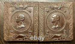 Tintype Photo California Man Rare WASHINGTON MEDALLION Case Civil War Tax Stamp