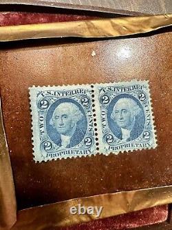Tintype Photo California Man Rare WASHINGTON MEDALLION Case Civil War Tax Stamp