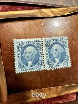 Tintype Photo California Man Rare WASHINGTON MEDALLION Case Civil War Tax Stamp