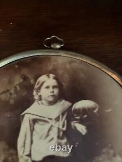 Tintype Photo Civil War Era Girl. A striking Collectible