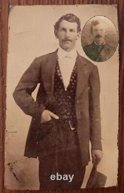 Tintype Photo Gambler DOC HOLLIDAY Civil War CSA Georgia Frame Buckle Gun Belt