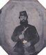 Tintype Photo Of Armed Union Civil War Soldier Missing Finger 78th Company E