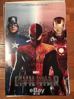 Tom Holland Signed Captain America CIVIL War 12x18 Poster Photo Spider-man Auto3