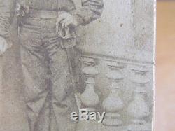 Twice armed Pennsylvania id'd Civil War Navy sailor cdv & tintype photographs