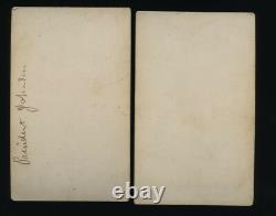 Two Antique Civil War / Political Related CDV Photos, 1860s Original
