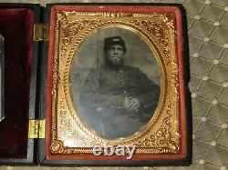 Two Civil War tintype photographs same soldier