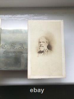 Two rare original civil war confederate generals Robert E Lee stonewall Jackson