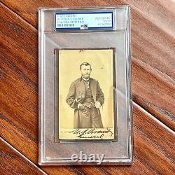 ULYSSES S. GRANT PSA Scarce AUTOGRAPH CDV Photo SIGNED Civil War