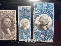 US 1860-1871 REVENUE COLLECTION with R116, R129, Civil War Photo, etc lot of 23