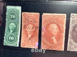 US 1860-1871 REVENUE COLLECTION with R116, R129, Civil War Photo, etc lot of 23