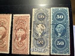 US 1860-1871 REVENUE COLLECTION with R116, R129, Civil War Photo, etc lot of 23