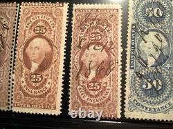 US 1860-1871 REVENUE COLLECTION with R116, R129, Civil War Photo, etc lot of 23