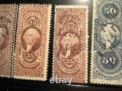 US 1860-1871 REVENUE COLLECTION with R116, R129, Civil War Photo, etc lot of 23