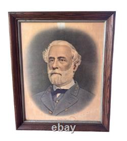 US CIVIL WAR PORTRAIT OF ROBERT E. LEE Antique Original 1860's