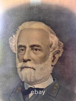 US CIVIL WAR PORTRAIT OF ROBERT E. LEE Antique Original 1860's