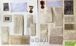 US Civil War Soldier Lot Major Adam Cyrus Reinoehl GAR Medals Letters Documents