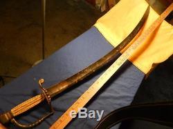 Us Military Sword Pre CIVIL War Mexican Calvary Blade E Pluribus Unum Bone Handl