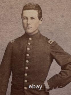 Unidentified Young Federal Officer in Frock Coat, American Civil War