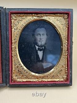 Union Case Tin types Lot 1850s 1860s Civil War Tax Stamp Men & Woman Multiple