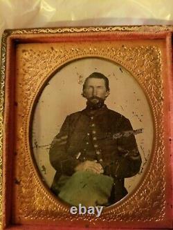 Union Civil War Corporal Soldier From Missouri Tintype Picture